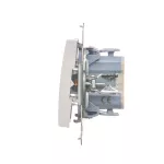 Simon 54 WMDL-011xxx-011 Łącznik jednobiegunowy z podświetleniem LED (moduł) 10AX, 250V~, szybkozłącza; biały