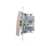 Simon 54 WMDL-011xxx-044 Łącznik jednobiegunowy z podświetleniem LED (moduł) 10AX, 250V~, szybkozłącza; złoty mat