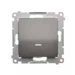 Simon 54 WMDL-011xxx-048 Łącznik jednobiegunowy z podświetleniem LED (moduł) 10AX, 250V~, szybkozłącza; antracyt