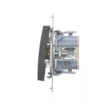 Simon 54 WMDL-011xxx-048 Łącznik jednobiegunowy z podświetleniem LED (moduł) 10AX, 250V~, szybkozłącza; antracyt