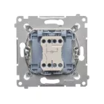 Simon 54 WMDL-011xx1-011 Łącznik jednobiegunowy z sygnalizacją załączenia LED (moduł) 10AX, 250V~, szybkozłącza; biały