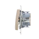 Simon 54 WMDL-050xxx-044 Łącznik świecznikowy (moduł) 10AX, 250V~, szybkozłącza; złoty mat