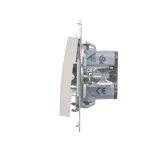 Simon 54 WMDL-050x2x-011 Łącznik świecznikowy (moduł) 16AX, 250V~, zaciski śrubowe; biały