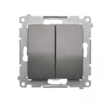 Simon 54 WMDL-050x2x-048 Łącznik świecznikowy (moduł) 16AX, 250V~, zaciski śrubowe; antracyt