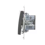 Simon 54 WMDL-050x2x-048 Łącznik świecznikowy (moduł) 16AX, 250V~, zaciski śrubowe; antracyt