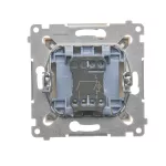 Simon 54 WMDL-551x2x-041 Łącznik świecznikowy z podświetleniem LED i do wersji IP44 (moduł) 16AX, 250V~, zaciski śrubowe; kremowy Posiada wkładkę DU1W