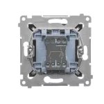 Simon 54 WMDL-551x2x-048 Łącznik świecznikowy z podświetleniem LED i do wersji IP44 (moduł) 16AX, 250V~, zaciski śrubowe; antracyt Posiada wkładkę DU1W