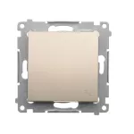 Simon 54 WMDL-060xxx-044 Łącznik schodowy (moduł) 10AX, 250V~, szybkozłącza; złoty mat