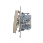 Simon 54 WMDL-060xxx-044 Łącznik schodowy (moduł) 10AX, 250V~, szybkozłącza; złoty mat