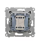 Simon 54 WMDL-060xxx-048 Łącznik schodowy (moduł) 10AX, 250V~, szybkozłącza; antracyt