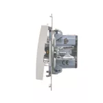 Simon 54 WMDL-060x2x-011 Łącznik schodowy (moduł) 16AX, 250V~, zaciski śrubowe; biały