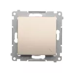 Simon 54 WMDL-060x2x-044 Łącznik schodowy (moduł) 16AX, 250V~, zaciski śrubowe; złoty mat