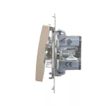 Simon 54 WMDL-060x2x-044 Łącznik schodowy (moduł) 16AX, 250V~, zaciski śrubowe; złoty mat