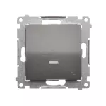 Simon 54 WMDL-061xxx-048 Łącznik schodowy z podświetleniem LED (moduł) 10AX, 250V~, szybkozłącza; antracyt