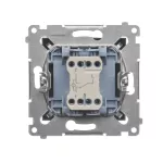 Simon 54 WMDL-061xxx-048 Łącznik schodowy z podświetleniem LED (moduł) 10AX, 250V~, szybkozłącza; antracyt