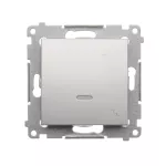 Simon 54 WMDL-061x2x-043 Łącznik schodowy z podświetleniem LED (moduł) 16AX, 250V~, zaciski śrubowe; srebrny mat