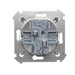 Simon 54 WMDL-0602xx-043 Łącznik schodowy podwójny (moduł) 10AX, 250V~, zaciski śrubowe; srebrny mat