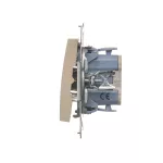 Simon 54 WMDL-071xxx-041 Łącznik krzyżowy z podświetleniem LED (moduł) 10AX, 250V~, szybkozłącza; kremowy