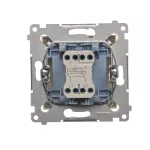 Simon 54 WMDL-071xxx-041 Łącznik krzyżowy z podświetleniem LED (moduł) 10AX, 250V~, szybkozłącza; kremowy