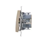Simon 54 WMDL-071xxx-044 Łącznik krzyżowy z podświetleniem LED (moduł) 10AX, 250V~, szybkozłącza; złoty mat