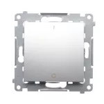 Simon 54 WMDL-020xxx-043 Łącznik dwubiegunowy (moduł) 10AX, 250V~, szybkozłącza; srebrny mat