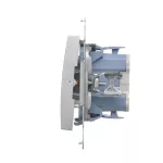 Simon 54 WMDL-020xxx-043 Łącznik dwubiegunowy (moduł) 10AX, 250V~, szybkozłącza; srebrny mat