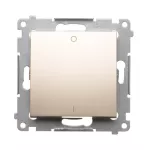 Simon 54 WMDL-020xxx-044 Łącznik dwubiegunowy (moduł) 10AX, 250V~, szybkozłącza; złoty mat