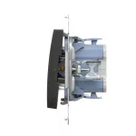 Simon 54 WMDL-020xxx-048 Łącznik dwubiegunowy (moduł) 10AX, 250V~, szybkozłącza; antracyt