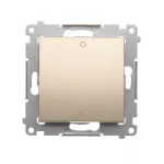 Simon 54 WMDL-020x2x-044 Łącznik dwubiegunowy (moduł) 16AX, 250V~, zaciski śrubowe; złoty mat