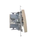 Simon 54 WMDL-021xxx-044 Łącznik dwubiegunowy z podświetleniem LED (moduł) 10AX, 250V~, szybkozłącza; złoty mat