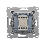 Simon 54 WMDL-021xxx-048 Łącznik dwubiegunowy z podświetleniem LED (moduł) 10AX, 250V~, szybkozłącza; antracyt