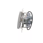 Simon 54 WMDL-040xx1-043 Przycisk roletowy do sterowania roletą z wielu miejsc (moduł) 10AX, 250V~, zaciski śrubowe; srebrny mat