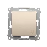 Simon 54 WMDL-090xxx-044 Przycisk „dzwonek” (moduł) 10AX, 250V~, szybkozłącza; złoty mat