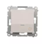 Simon 54 WMDL-091xxx-011 Przycisk „dzwonek” z podświetleniem LED (moduł) 10AX, 250V~, szybkozłącza; biały