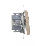 Simon 54 WMDL-091xxx-044 Przycisk „dzwonek” z podświetleniem LED (moduł) 10AX, 250V~, szybkozłącza; złoty mat