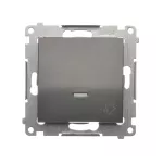 Simon 54 WMDL-091xxx-048 Przycisk „dzwonek” z podświetleniem LED (moduł) 10AX, 250V~, szybkozłącza; antracyt