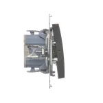 Simon 54 WMDL-091xxx-048 Przycisk „dzwonek” z podświetleniem LED (moduł) 10AX, 250V~, szybkozłącza; antracyt