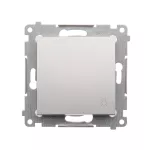 Simon 54 WMDL-080xxx-043 Przycisk „światło” (moduł) 10AX, 250V~, szybkozłącza; srebrny mat