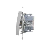 Simon 54 WMDL-080xxx-043 Przycisk „światło” (moduł) 10AX, 250V~, szybkozłącza; srebrny mat