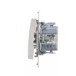 Simon 54 WMDL-081xxx-011 Przycisk „światło” z podświetleniem LED (moduł) 10AX, 250V~, szybkozłącza; biały