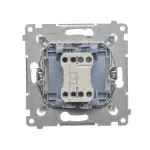 Simon 54 WMDL-081xxx-011 Przycisk „światło” z podświetleniem LED (moduł) 10AX, 250V~, szybkozłącza; biały