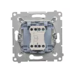 Simon 54 WMDL-081xxx-044 Przycisk „światło” z podświetleniem LED (moduł) 10AX, 250V~, szybkozłącza; złoty mat