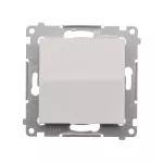 Simon 54 WMDL-0P03xx-011 Przycisk pojedynczy zwierny bez piktogramu (moduł) 10AX, 250V~, szybkozłącza; biały