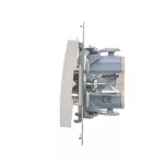 Simon 54 WMDL-0P03xx-011 Przycisk pojedynczy zwierny bez piktogramu (moduł) 10AX, 250V~, szybkozłącza; biały