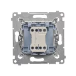 Simon 54 WMDL-0P03xx-044 Przycisk pojedynczy zwierny bez piktogramu (moduł) 10AX, 250V~, szybkozłącza; złoty mat