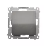 Simon 54 WMDL-0P03xx-048 Przycisk pojedynczy zwierny bez piktogramu (moduł) 10AX, 250V~, szybkozłącza; antracyt