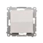 Simon 54 WMDL-0P0x2x-011 Przycisk pojedynczy zwierny bez piktogramu (moduł) 16AX, 250V~, zaciski śrubowe; biały
