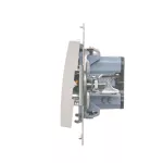 Simon 54 WMDL-0P0x2x-011 Przycisk pojedynczy zwierny bez piktogramu (moduł) 16AX, 250V~, zaciski śrubowe; biały