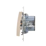 Simon 54 WMDL-0P0x2x-041 Przycisk pojedynczy zwierny bez piktogramu (moduł) 16AX, 250V~, zaciski śrubowe; kremowy