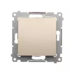 Simon 54 WMDL-0P0x2x-044 Przycisk pojedynczy zwierny bez piktogramu (moduł) 16AX, 250V~, zaciski śrubowe; złoty mat